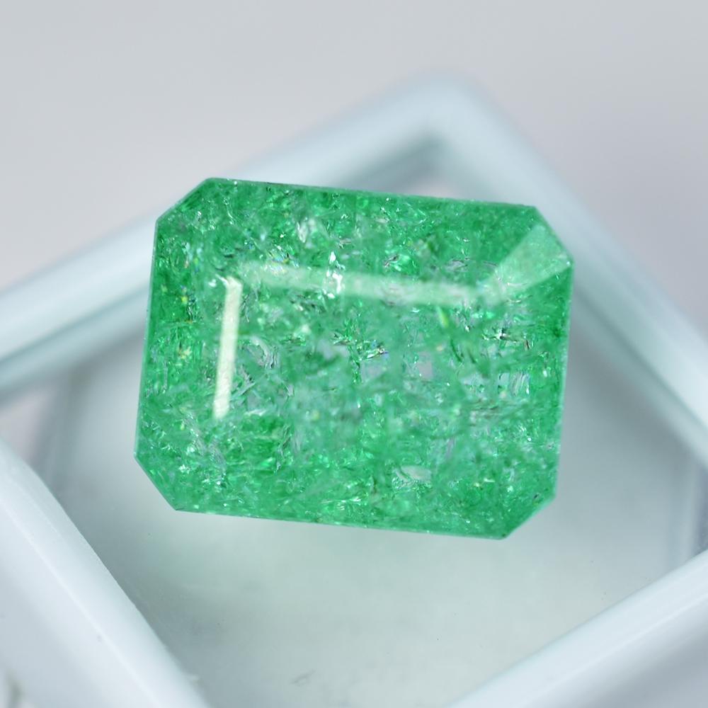 Natural Green Emerald 23.05ct Emerald Cut Certified Loose Gemstone