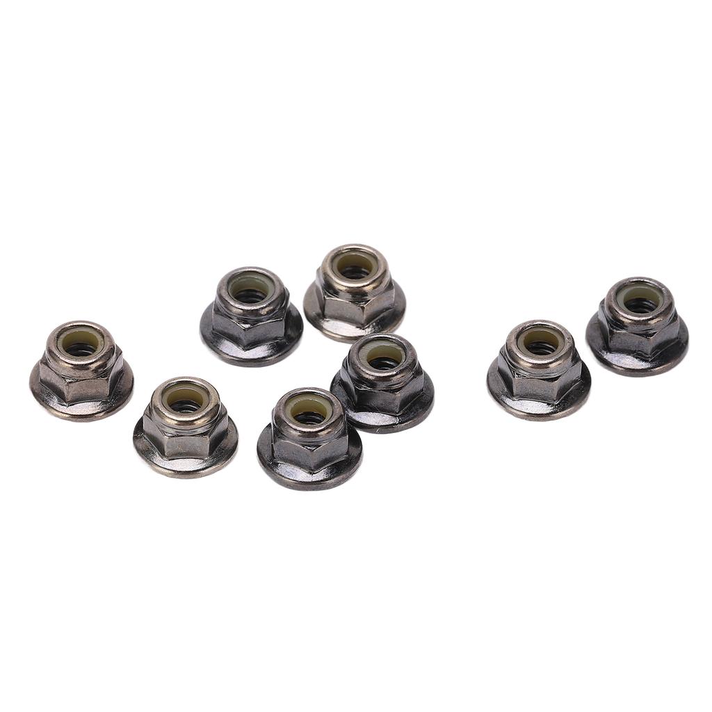 8PCS Metal M4 Wheel Lock Nut Flange Nylon Lock Nuts for Typhon 1Celsius10 RC Car Parts