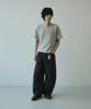 SIGNATURE Summer Wide Curved Dart Cotton Pants [Charcoal]