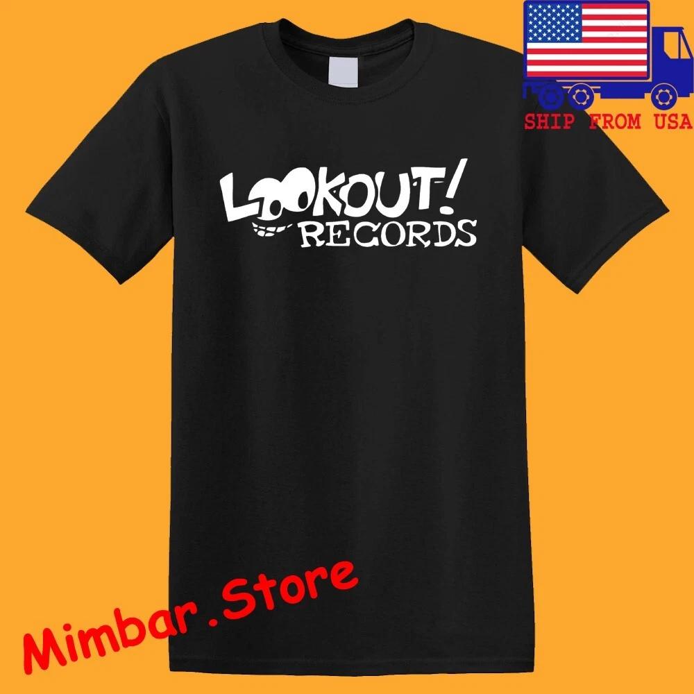Lookout records Men s Black Size S-5XL S