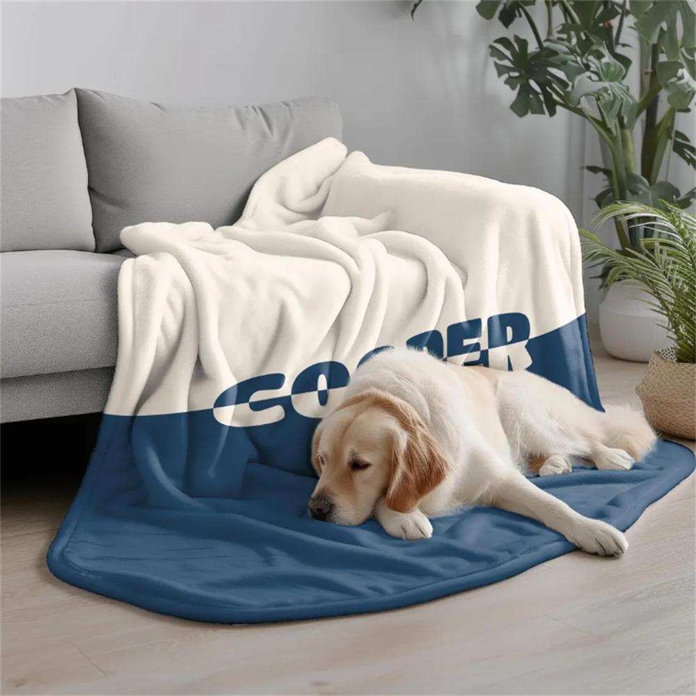 

Custom Name Blanket, Ultra Soft Personalized Throw, Cozy Blanket for Home & Gift, Unisex Blanket, Fleece, Sherpa, Minky Blanket Flannel 75 x 100