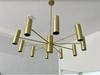20 Light Brass Pendant Mid Century Modern Raw Brass Sputnik chandelier light Fixture