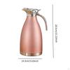 2.0 L Stainless Steel Vacuum Coffee Pot, Keeps for 36 Hours, Double-walled, Versatile Use In