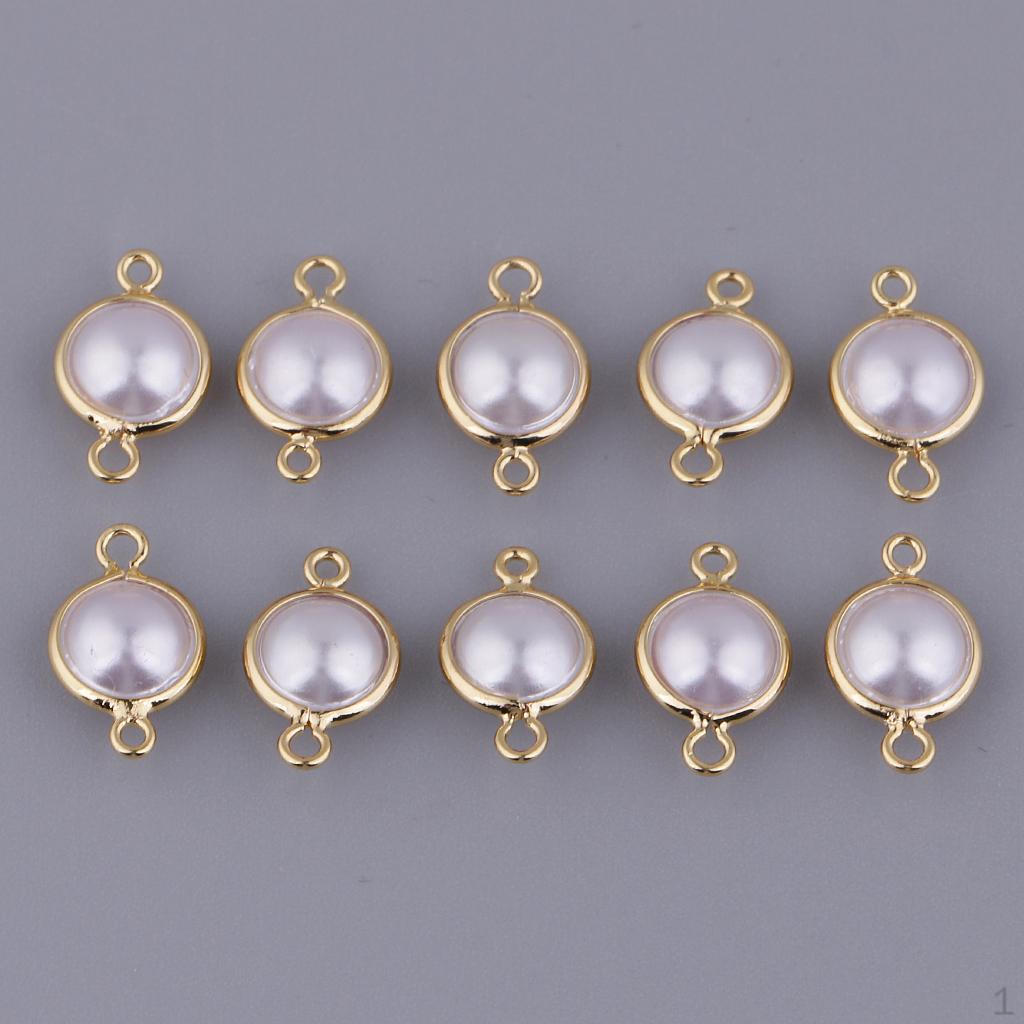 10 Cabochon Bead Connector Pendant DIY Bracelet Jewelry Making