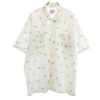 BIG DONLIN 80s Made In USA Vintage Carriage Pattern Short Sleeve Shirt XL Men's Used
