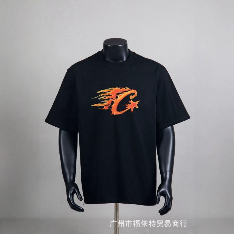 Corteiz Alcatraz Vintage Print T-Shirt Herren Damen Streetwear Lockerer Schnitt Kurzarm Tee