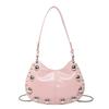Wind rivet underarm bag women's new high-end retro shoulder messenger bag chain bag