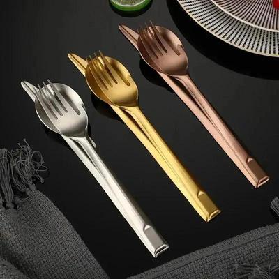 Western Food/Steak Knife And Fork Plate Set Household Korean Table Knife 304 Stainless Steel Spoon Tableware Three-Piece