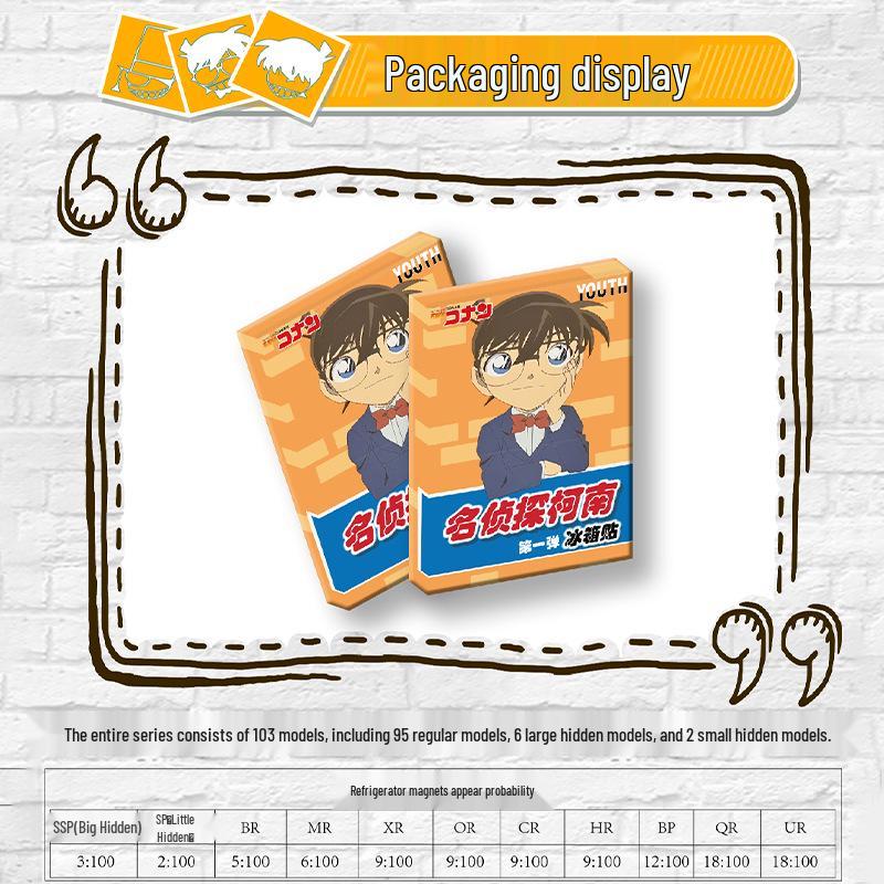 

Youth Detective Conan Anime Refrigerator Magnets Blind Box 30-Pack Sampler