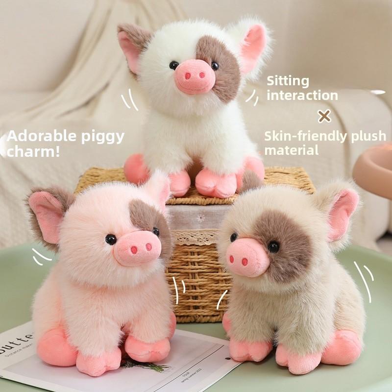 Miniature Pig Plush Toy Soft Cute Stuffed Animal For Children Gift