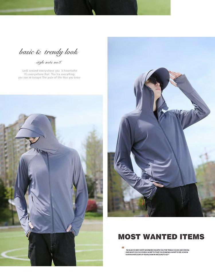Men's Summer UV Protection Lightweight Breathable Outdoor Shirt for Fishing & Cycling