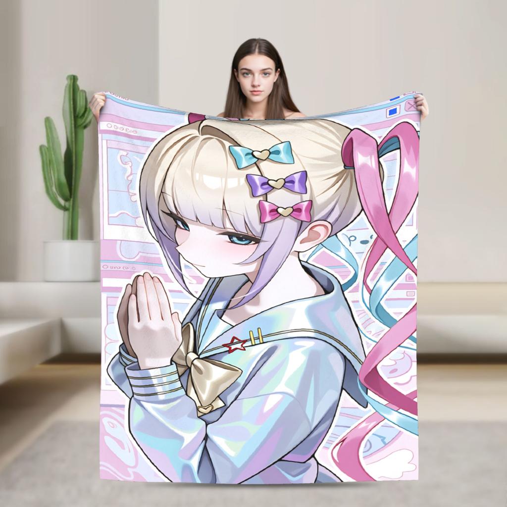 Needy Streamer Overload Kangel Plush Blanket Kids Adult Flannel Throw Blanket For Couch Chair Quality Bedspread Gift
