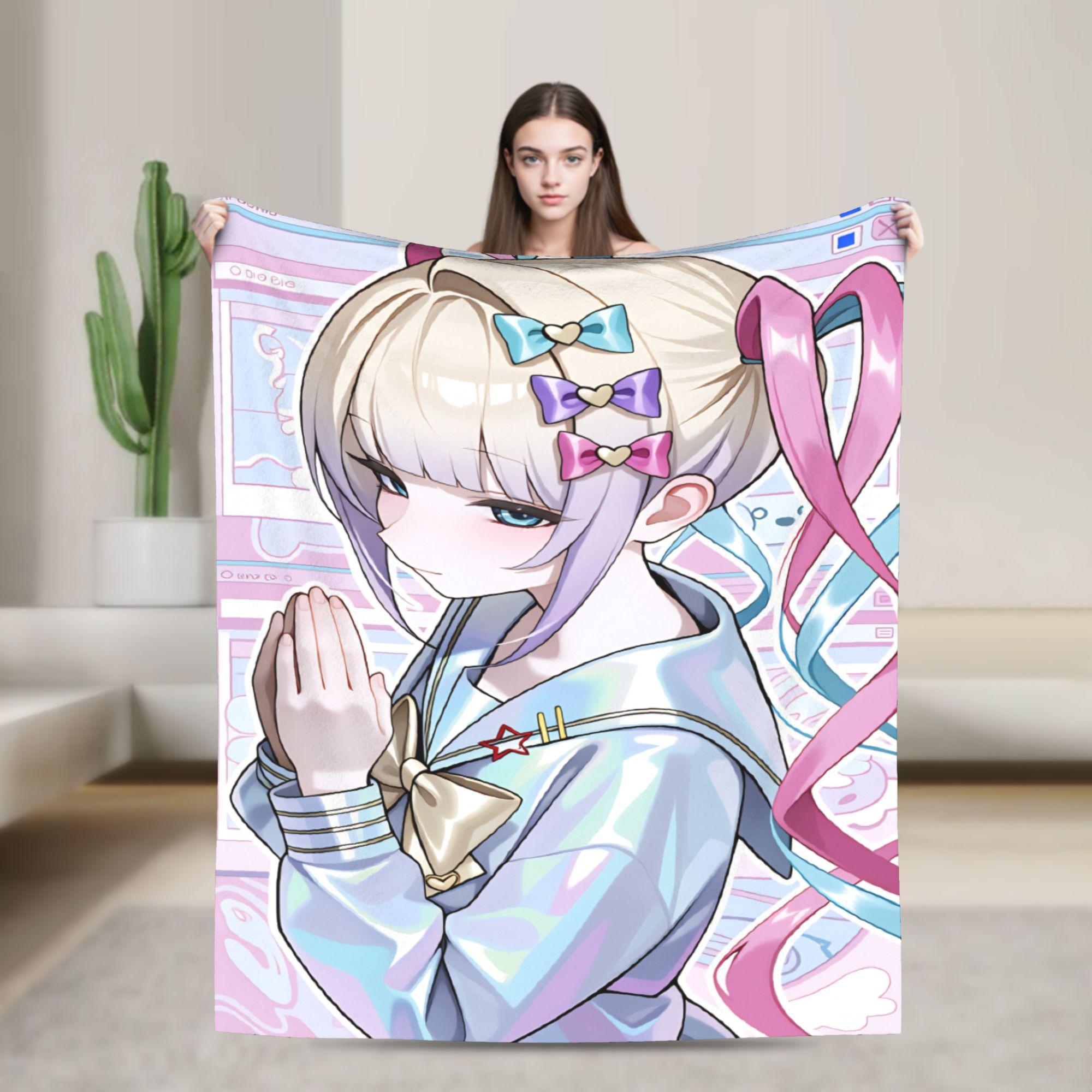

Needy Streamer Overload Kangel Blanket Warm Soft Fashion Plush Throw Blanket For Boys Couch Chair Flannel Bedspread Bed Cover 75x90cm