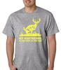 T-Shirt Raw - Ehi Vegetariani - Il Mio Cibo Caga sul Tuo Cibo Caccia al Cervo T-Shirt Premium da Uomo Magliette Divertenti a Maniche Corte in Cotone