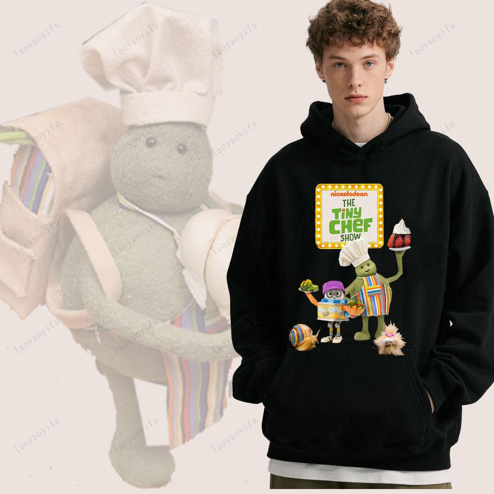 

The Tiny Chef Show Pattern Hoody Winter Casual Loose and Warm Hooded Sweatshirt Drop Shoulder Comfortable Personality 3XL