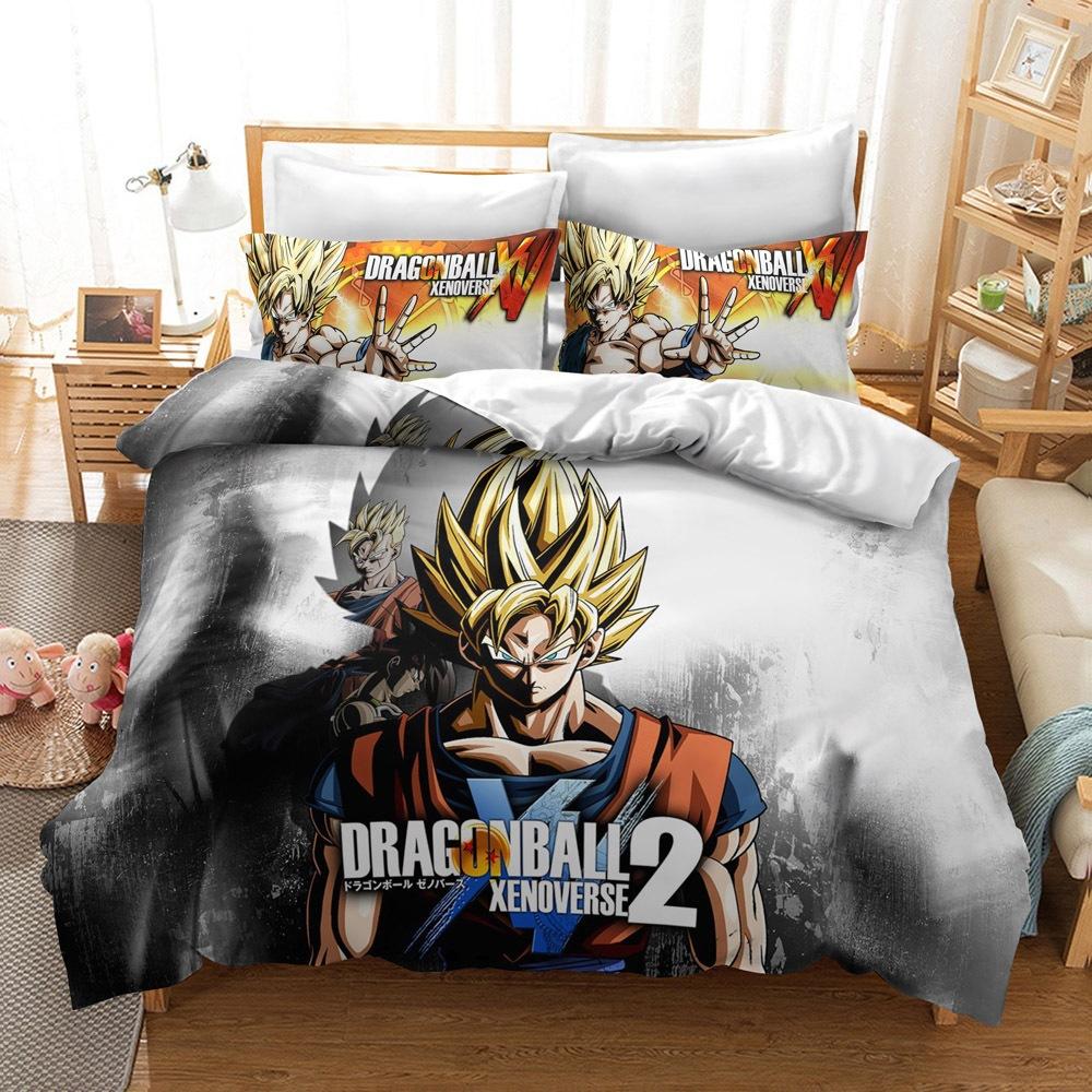 Digital Printing Bedding Kit, Dragon Ball Series Size Three-Piece Set
