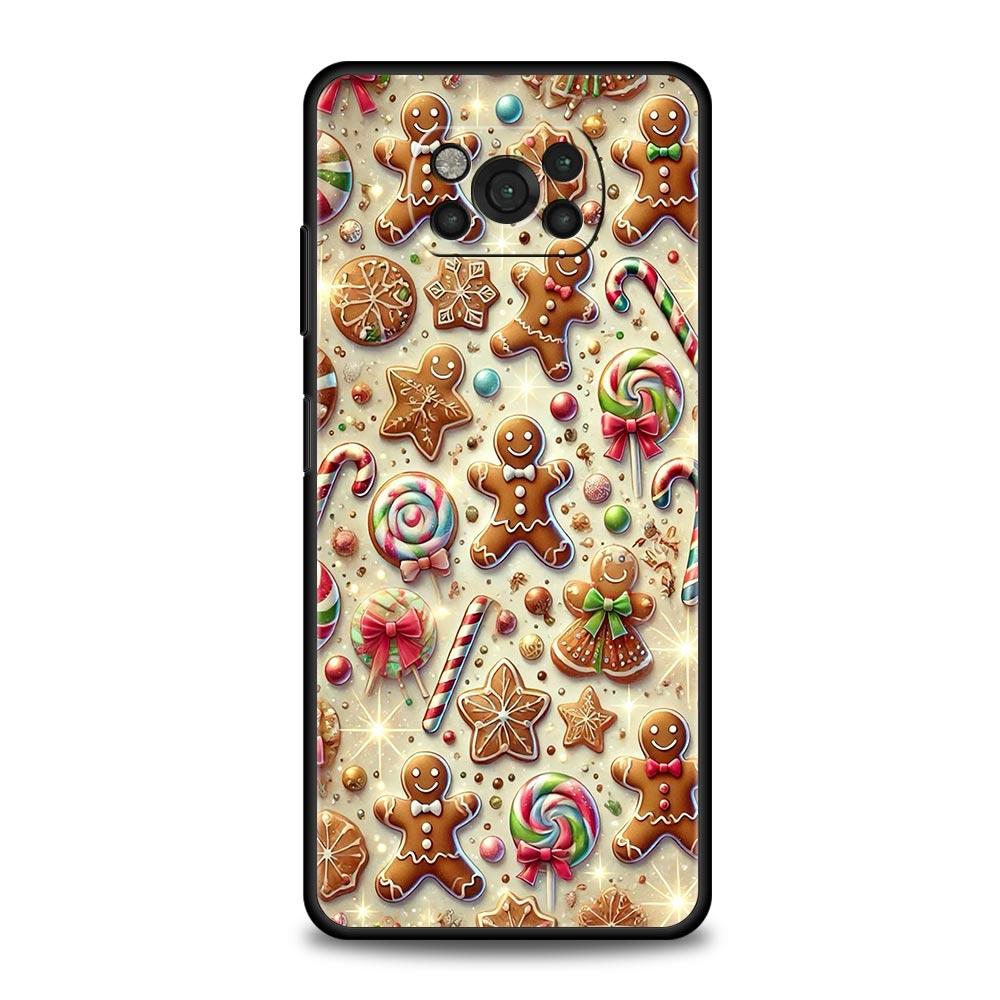 

New Year Christmas Phone Case for Xiaomi Poco F7 F6 F5 F4 F3 X6 X5 X4 X3 NFC F7 Ultra M4 C51 C55 GT 5G Soft TPU Cover Fundas Bag Poco F4 GT