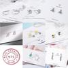 New 925 Sterling Silver Earrings For Women Fashion Exquisite Student Girlfriend Jewelry Accessories Wedding Party
