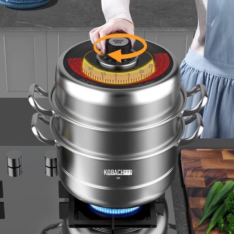 KBH 28cm Titanium 3-Layer Multi-Purpose Steamer Pot