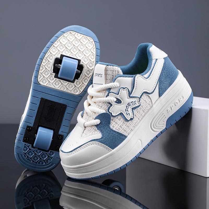 Kids Runaway Shoes Boys Girls Adults Runaway Shoes Double Wheel Flying Shoes Shoes Wheeled Shoes Girls School