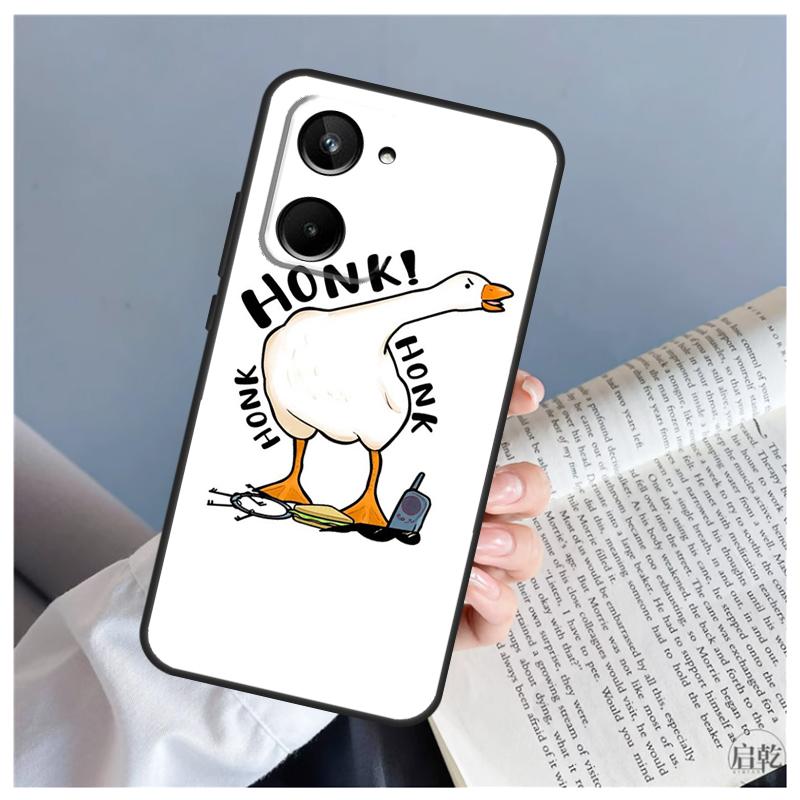 

Funny Cartoon Duck For Realme C61 C63 C71 C55 C67 C51 C75 C65 C53 C35 11 12 13 14 Pro Plus GT6 GT7 15 Pro Case Realme GT7