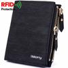 Theft Rfid Protec Coin Bag Zipper Men Wallets Famous Brand Mens Wallet Male