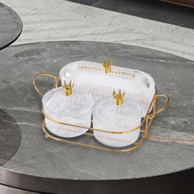 Piatto da portata diviso Crown per frutta secca assortita