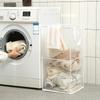 1pc Folding Laundry Basket Organizer for Dirty Clothes Bathroom Clothes Mesh Storage Bag Household Clothing Storage Basket