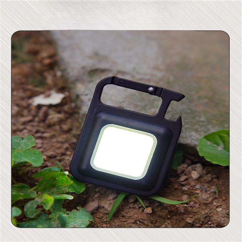 Strong Light Portable Mini Keychain Small Flashlight Charging Camping Work Light Multifunctional Auto Repair Portable Light LED