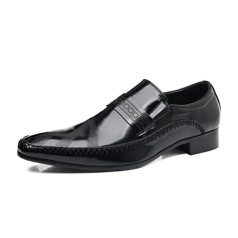 

Роскошные мужские мокасины Slip On Classic British Style Casual Dress Shoes Классические туфли для светских вечеринок для мужчин 6 чёрный