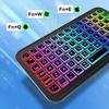 Mini Backlit RGB Bluetooth Keyboard for PC Tablet Laptop Rechargeable Wireless Bluetooth Keyboard