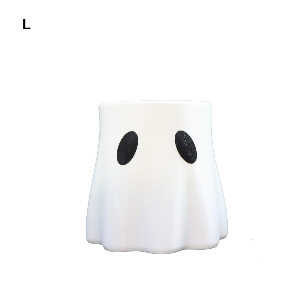 Unique Halloween Gift Idea Halloween Ghost Flower Pot Halloween Ghost Bucket Vase Candy Bowl Fern Display Stand Decor for Ghost