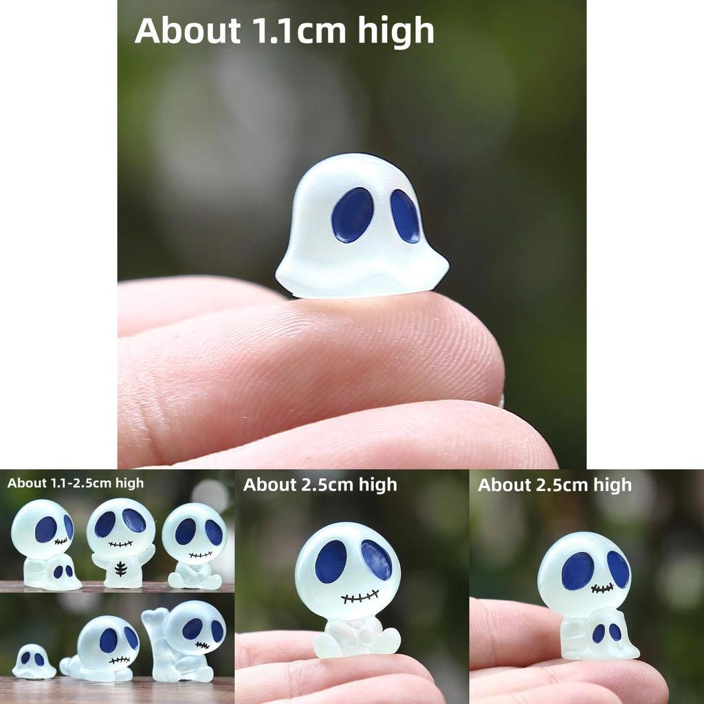 Resin Ghost Miniature Toy With Scene Design For Diy Decoration And Creative Play Activities