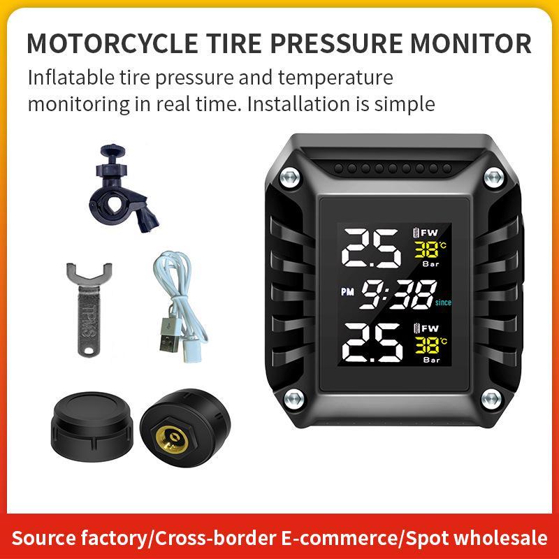 Monitor de Pressão de Pneus Sem Fio de Alta Precisão para Motocicleta e Scooter