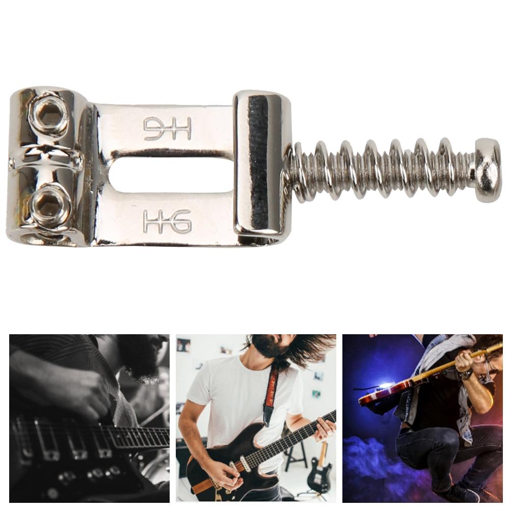 GAQ06 6KS Sedla pro elektrickou kytaru Sedlo ze slitiny mědi a zinku s válečkem Díly pro elektrickou kytaru
