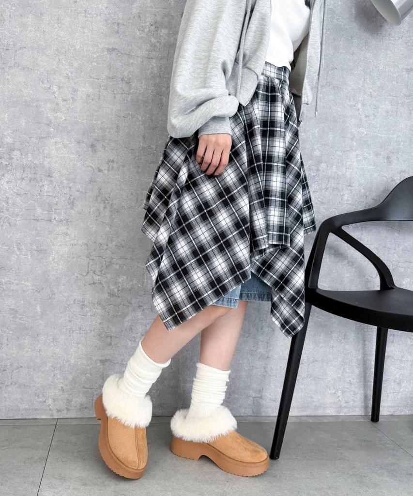 WEGO Mouton Touch Platform Cold Size M Women's Clogs, Shoes, Casual, Weather, Autumn/Winter, Gift, Camel,