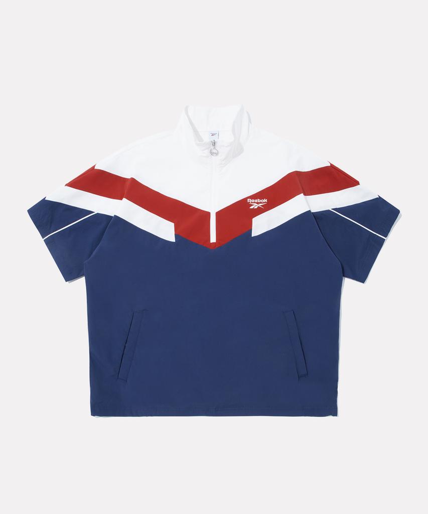 Reebok Ice Shield Short Sleeve Anorak - White:Navy