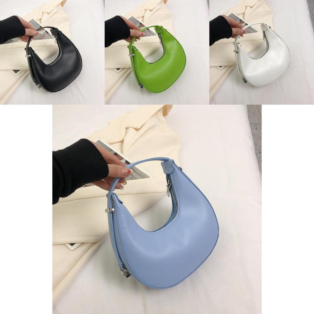 Chic Single Shoulder Bag With Crescent Moon Design Wholesale Small Pu Handbag
