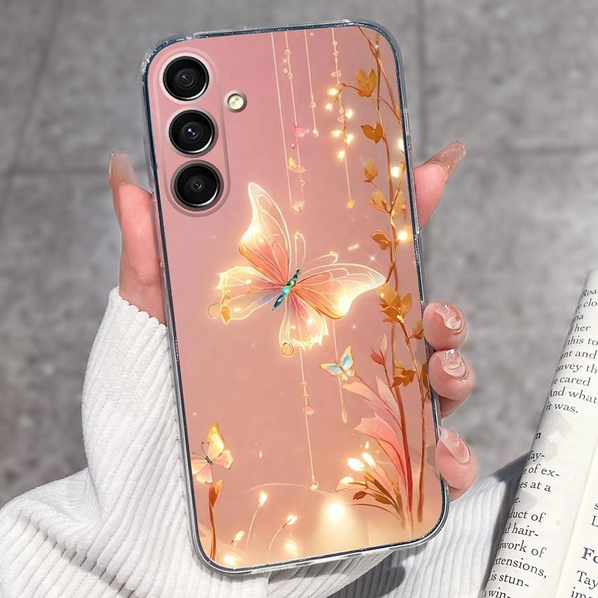 Casing For Samsung A16 A17 A15 A14 A13 A12 A10 A26 A25 A24 A23 A22 Phone Cover Cute Penguin Pattern Transparent Silicone Shell For Samsung Bumper Case