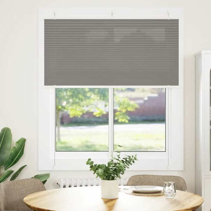 VidaXL Store plissé anthracite 115x100 cm largeur du tissu 114,4 cm, store plissé de fenêtre, store accordéon, store plissé 4015078