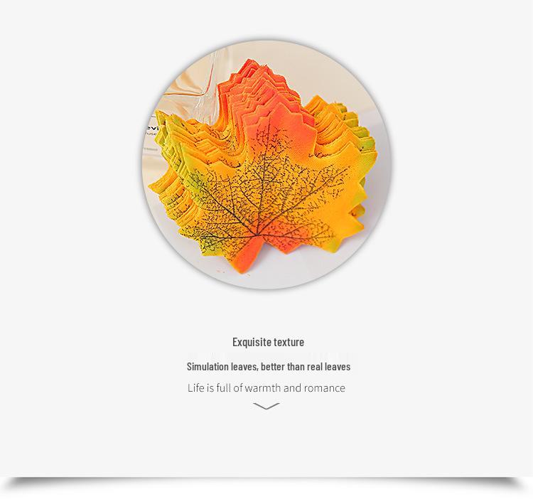 Artificial Red Maple Leaf & Green Leaves Decoration for Kindergarten, Shop Windows, and Landscaping