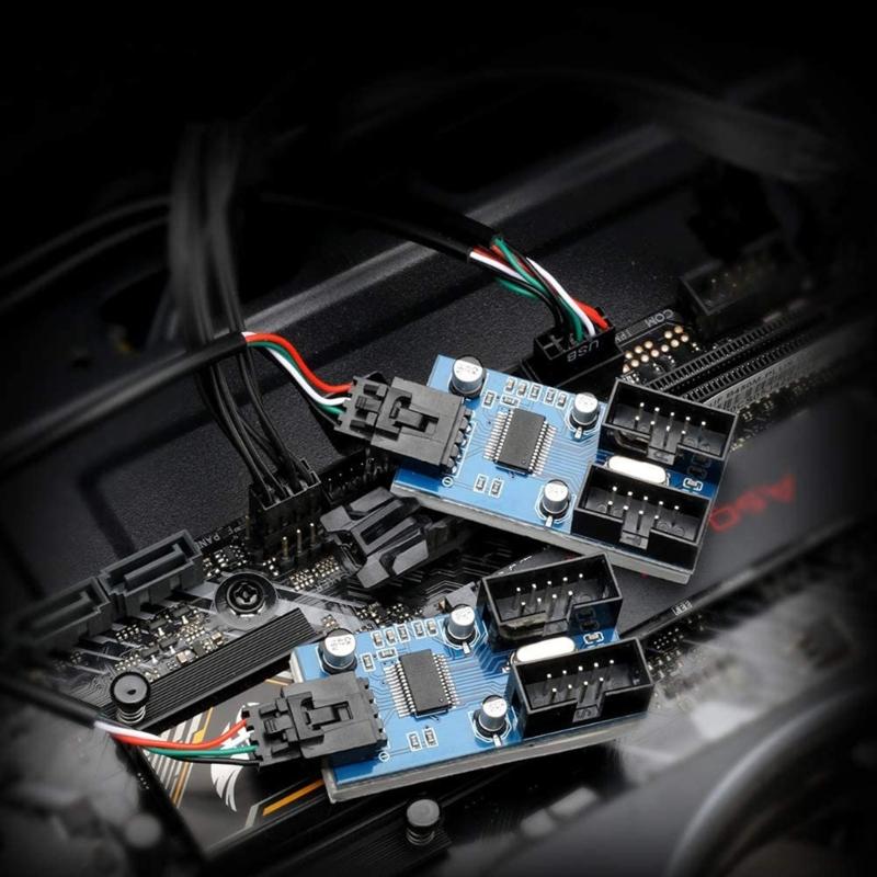 9Pin USB Splitter Motherboards USB 9Pin Expansion Solves Insufficient Port Issue for Desktop Users
