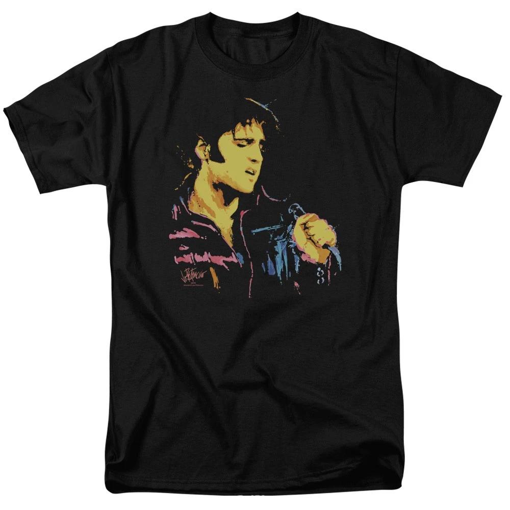 Elvis Presley - Neon Elvis -  Unisex Short Sleeve Children s T-shirt - Black 100