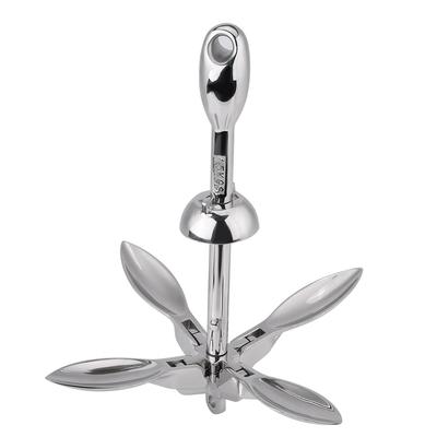 1,5 kg Edelstahl Boot Klapp Grapnel Anker Docking Hardware für Marine Yacht