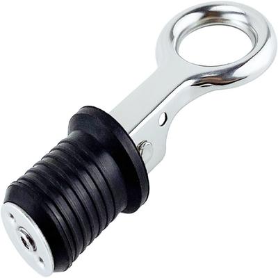 316 Stainless Steel Flip Style Drain Plug - Cam Lock Snap Tight Plug For Boat Hull, Livewell, Baitwell, Transom (Fits 1" & 1-1/4" Holes)