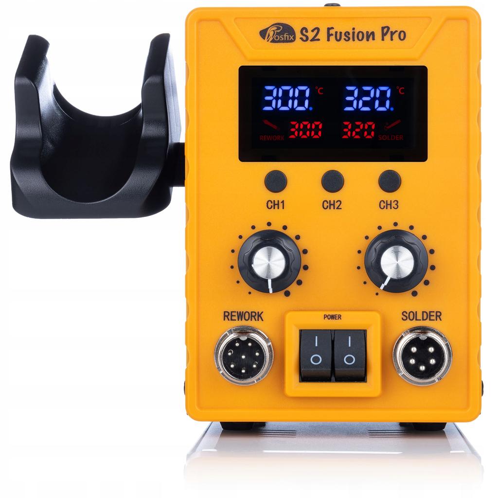Rosfix Zasilacz Laboratoryjny 32V 10A + Stacja Lutownicza S2 Fusion Pro 2w1 – Wysoka Precyzja Regulacji | LCD 760W | Zestaw Gotowy do Użycia