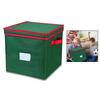 Christmas Ornament Storage Box Made With Durable-Oxford Polyester Material Holds Up To 64 Holiday Ornaments Decoration Balls