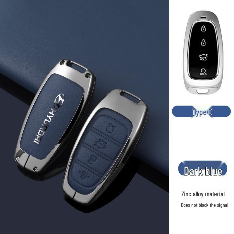 Key Cover Compatible with Beijing Hyundai Ix35, Elantra, Festa, Verna, Ix25, Santa Fe - Premium Men's Bag Case
