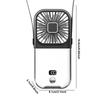USB Rechargeable Fan Rechargeable Foldable Handheld Fan Multipurpose Neck Fan Battery Powered Fan With Display For Travel