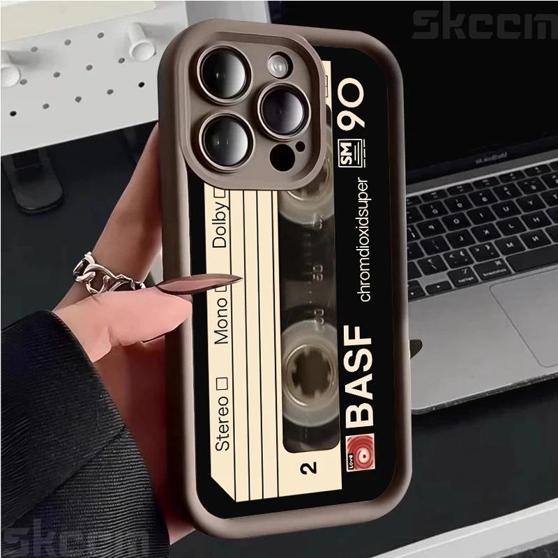 

Силиконовый мягкий чехол для телефона с принтом Lucky Tape для iPhone 16 Pro Max 15 14 13 12 11 X XS XR 7 8 16 Plus Матовая противоударная задняя крышка iPhone 13